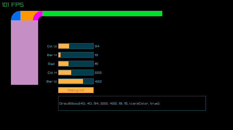 Start Trek - Lcars Elbow designer - Raylib logo